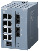 SIEMENS 6GK5108-2BD00-2AB2 SCALANCE XB108-2, unmanaged switch, 8x 10/100 Mbit/s ports, 2x 100 Mbit/s MM SC