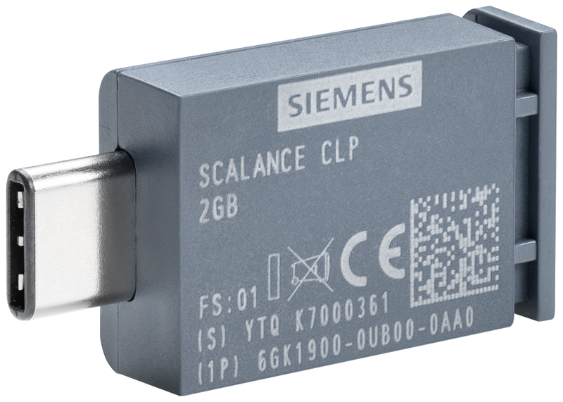 SIEMENS 6GK1900-0UB00-0AA0 SCALANCE CLP 2 GB, removable data storage medium for easy device replacement