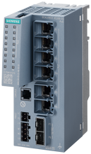 SIEMENS 6GK5206-2RS00-5AC2 SCALANCE XC206-2G PoE, managed Layer 2 switch, 6x RJ45 PoE, 2x SFP+