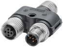SIEMENS 6GK1907-0DC00-6AA5 M12 Power T-Tap (A-coded), power T-piece for SCALANCE XP-200 switches