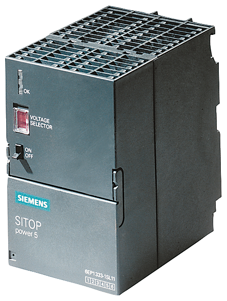 SIEMENS 6ES7305-1BA80-0AA0 SIMATIC S7-300 with Regulated power supply PS305 input: 24-110 V DC output: 24 V DC/2 A