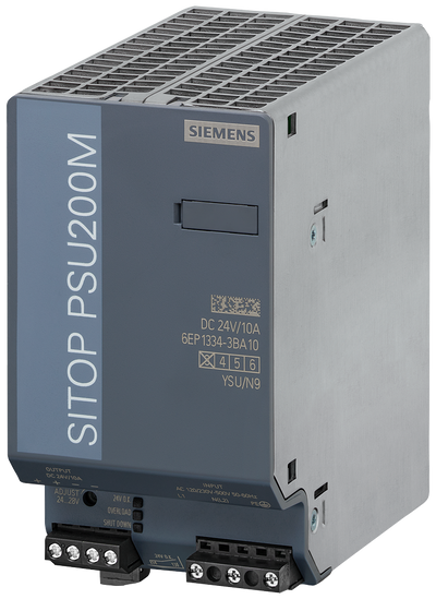 SIEMENS 6EP1334-3BA10 Power supply SITOP PSU200M, single and 2-phase 24 V DC/10 A