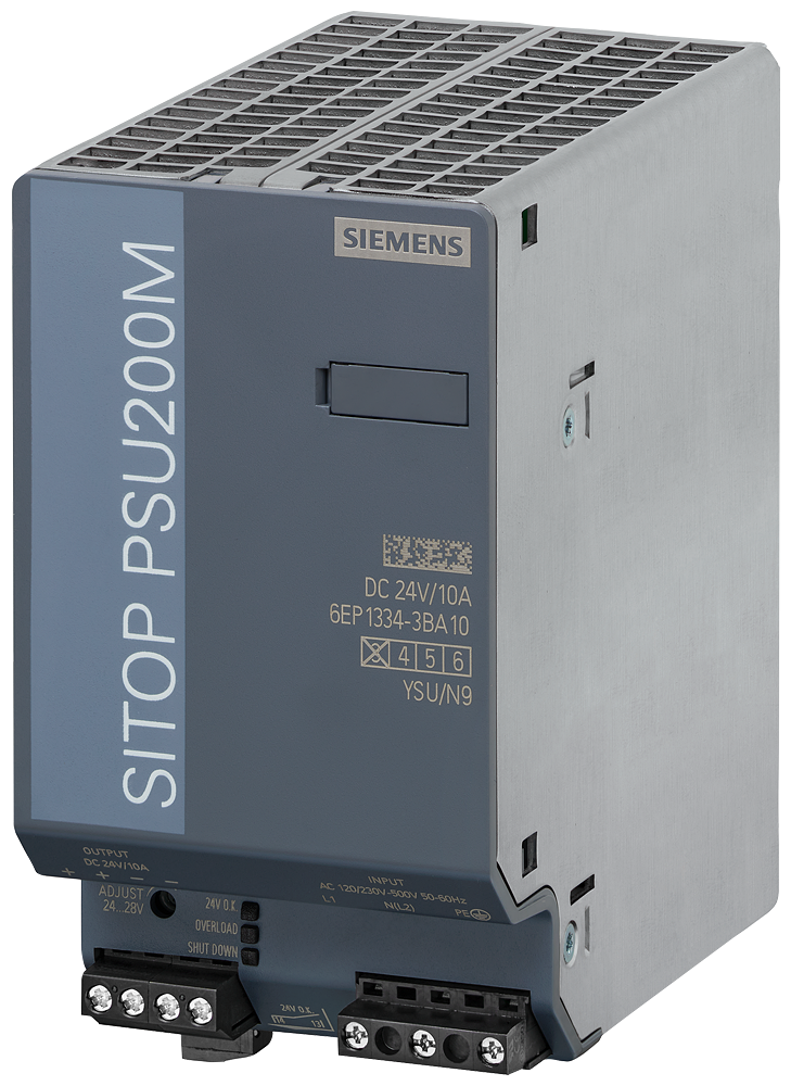 SIEMENS 6EP1334-3BA10 Power supply SITOP PSU200M, single and 2-phase 24 V DC/10 A