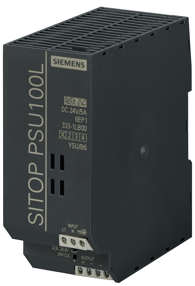 SIEMENS 6EP1333-1LB00 Power supply SITOP PSU100L, single-phase 24 V DC/5 A