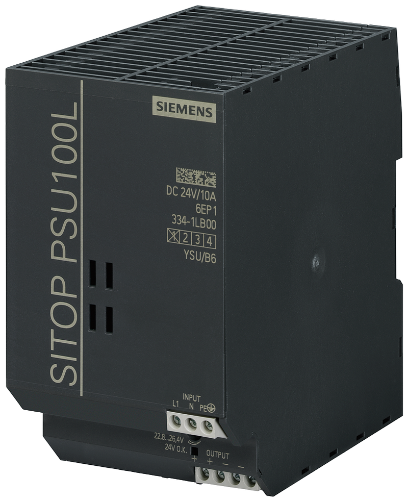 SIEMENS 6EP1334-1LB00 Power supply SITOP PSU100L, single-phase 24 V DC/10 A
