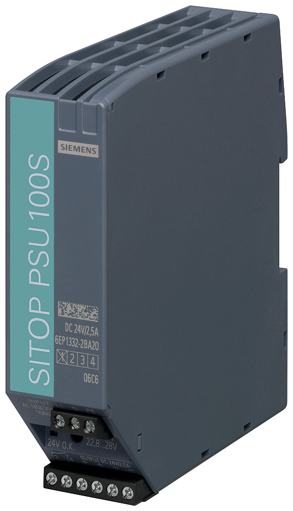 SIEMENS 6EP1332-2BA20 Power supply SITOP PSU100S, single-phase 24 V DC/2.5 A