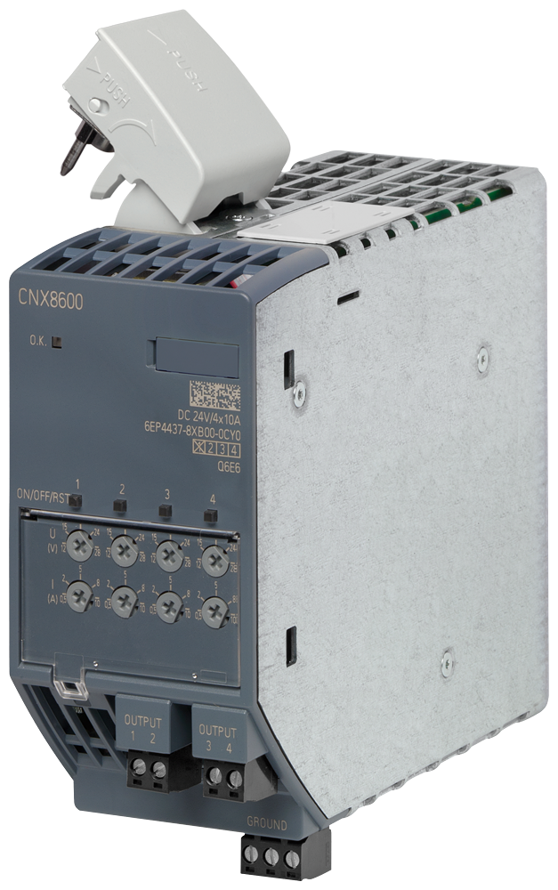 SIEMENS 6EP4437-8XB00-0CY0 Expansion module SITOP CNX8600 for SITOP PSU8600 24 V DC/4x10 A