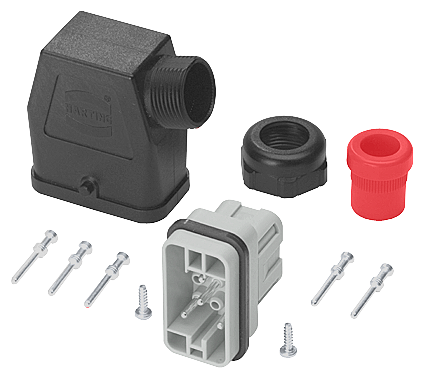 SIEMENS 3RK1902-0CE00 Connector set, motor connection 8x1.5 mm2, 9-pole complete with PG16 cable entry