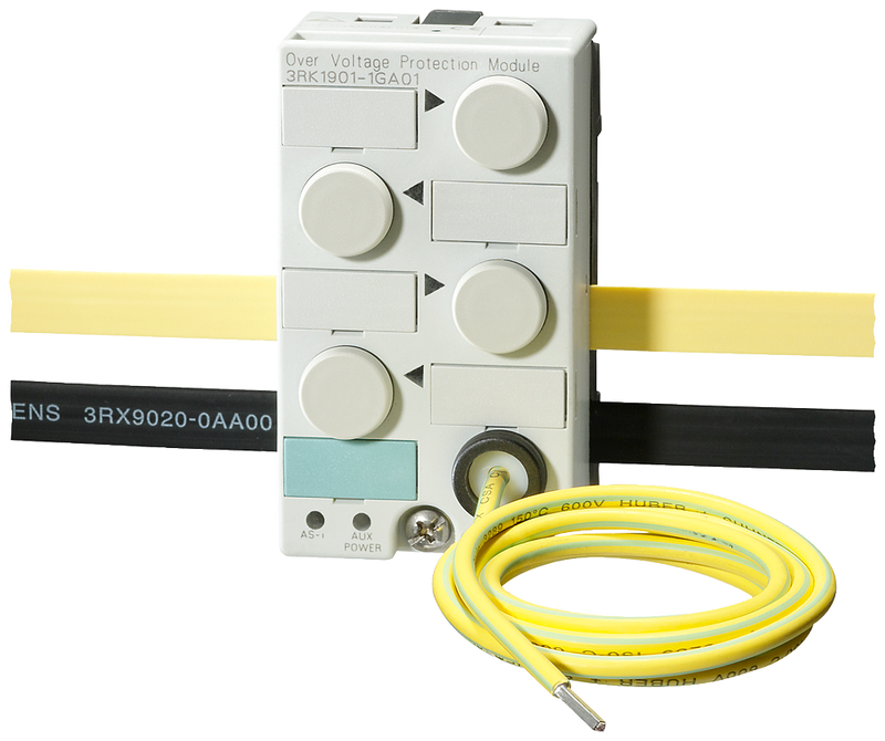 SIEMENS 3RK1901-1GA01 AS-i overvoltage protection module for lightning protection zone 2 IP67