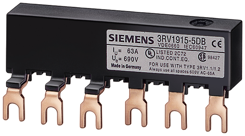 SIEMENS 3RV1915-5DB Connection piece for 3-ph. busbars modular spacing 45 mm