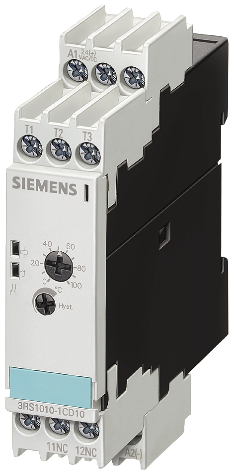 SIEMENS 3RS1000-1CK20 Temperature monitoring relay Pt100, W=22.5 mm 0 - 200 °C