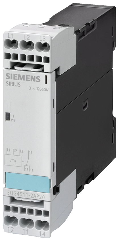 SIEMENS 3UG4511-2AQ20 Monitoring relay, analog, phase sequence monitoring 3x 420-690 V AC 50 to