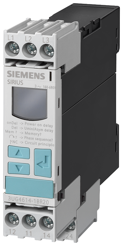 SIEMENS 3UG4614-1BR20 Digital monitoring relay unbalance 0-20% connectable phase sequence