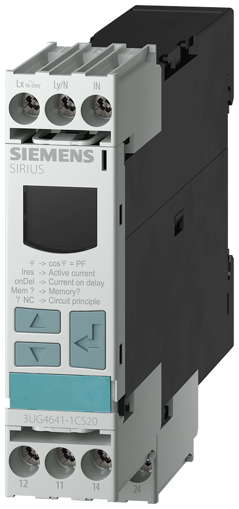 SIEMENS 3UG4641-1CS20 Digital monitoring relay cos-phi and current monitoring from 90 to 690 V AC