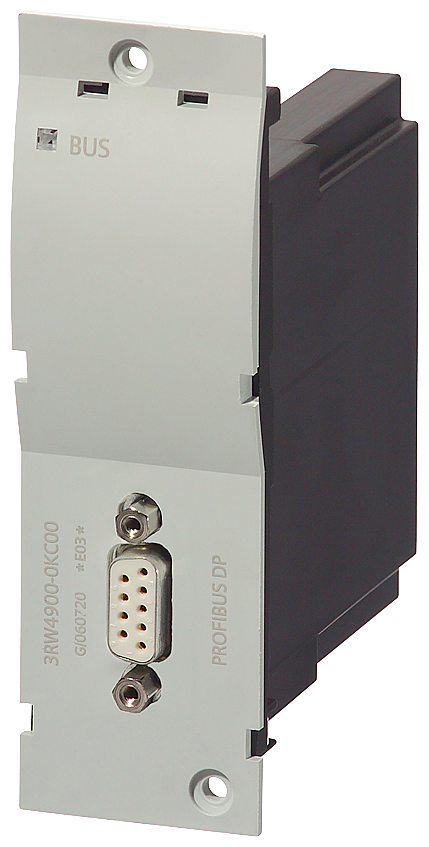 Siemens 3RW4900-0KC00 Communication module PROFIBUS for SIRIUS soft starter 3RW44 Required firmware version 3RW44 >= *E06*. implemented for starters 3RW44 from delivery date May 2006