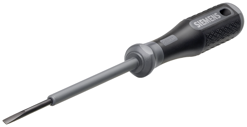 SIEMENS 3RA2908-1A Screwdriver partially insulated, titanium gray 3.0x0.5x100 for actuating the