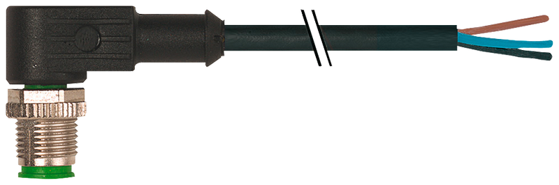 SIEMENS 3RK1902-4HB15-5AA0 Control line, 1.5 m, 1x M12 angled plug, 5x 0.34 mm², A-coded, max. 4 A