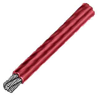 Siemens 3SE7910-3AH Steel rope 4 mm, Length 50 m with red plastic sheath