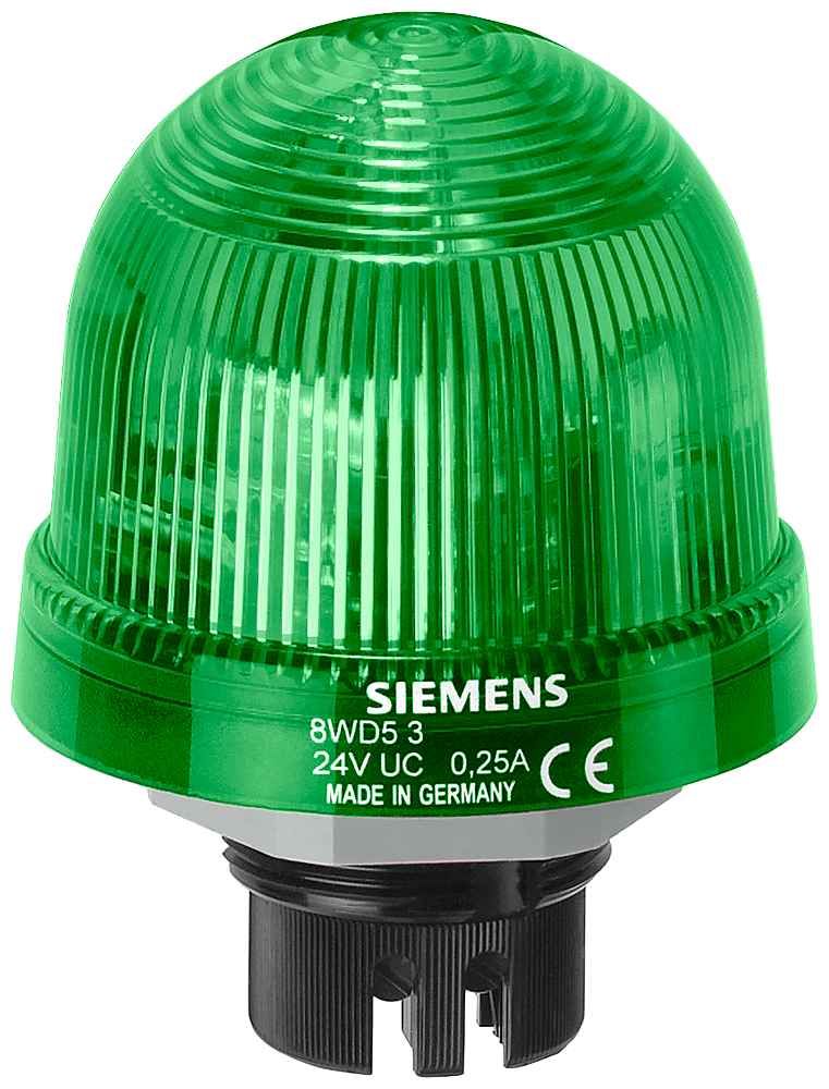 SIEMENS 8WD5320-5BC Integrated signal lamp, repeated flash light LED, 24 V DC green