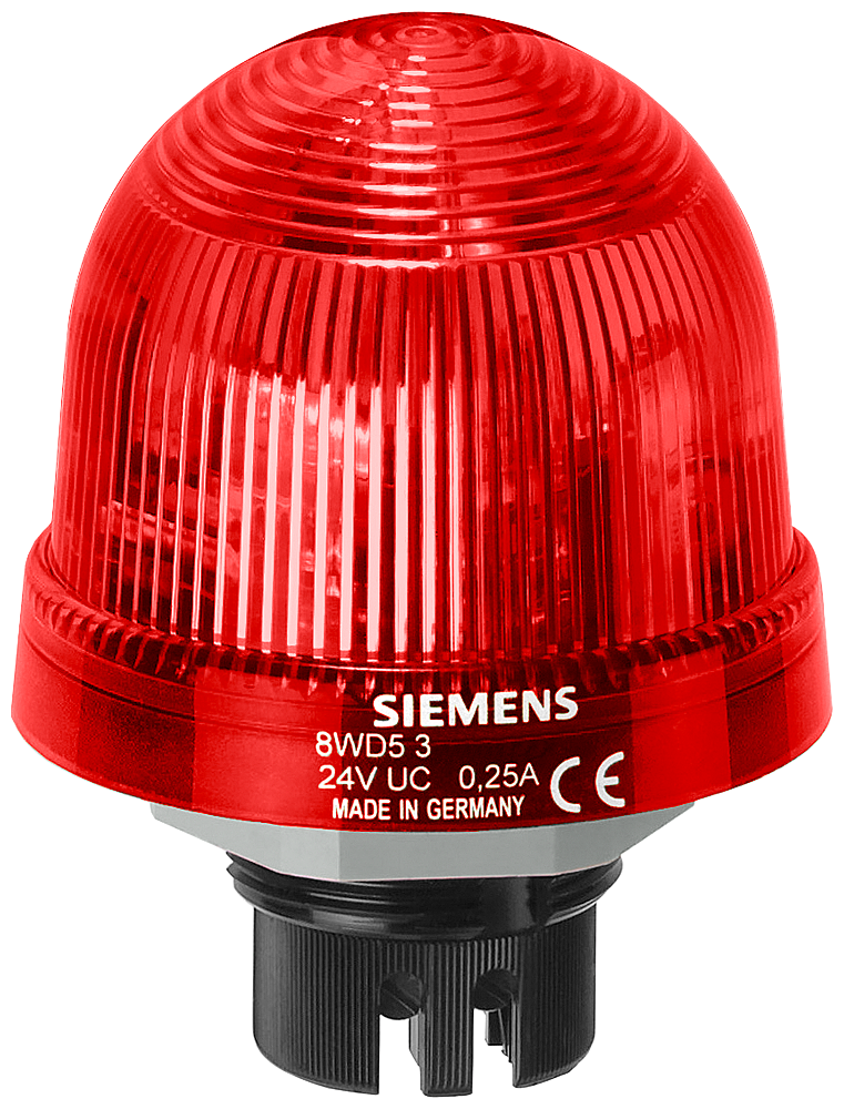 SIEMENS 8WD5320-5BB Integrated signal lamp, repeated flash light LED, 24 V DC red