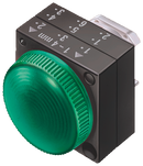 SIEMENS 3SB3001-6AA60 Indicator light, 22 mm, round plastic, white
