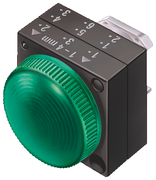 SIEMENS 3SB3001-6AA70 Indicator light, 22 mm, round plastic