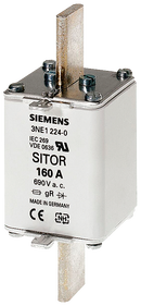 SIEMENS 3NE1230-2 SITOR fuse link, with blade contacts, NH1, In: 315 A, gR, Un AC: 690 V