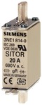 SIEMENS 3NE1817-0 SITOR fuse link, with blade contacts, NH000, In: 50 A, gS, Un AC: 690 V