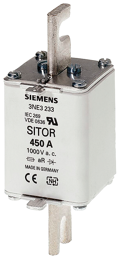 SIEMENS 3NE3227 SITOR fuse link, with slotted blade contacts, NH1, In: 250 A, aR