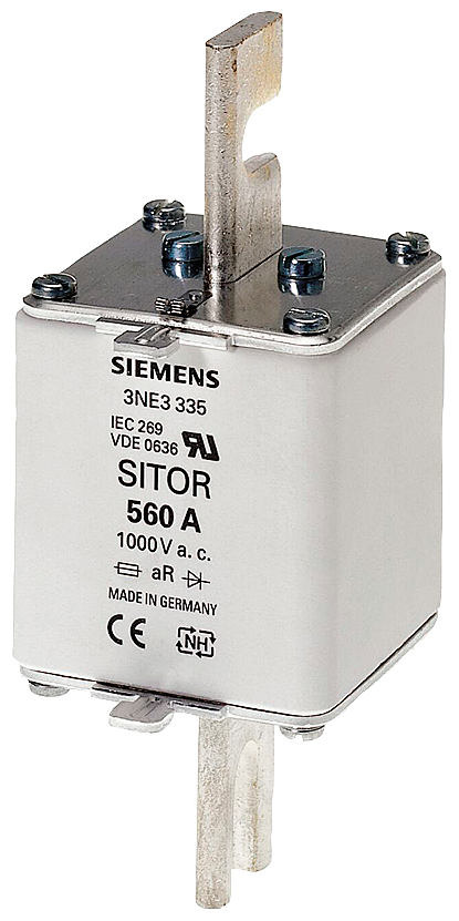 SIEMENS 3NE3337-8 SITOR fuse link, with slotted blade contacts, NH2, In: 710 A, aR