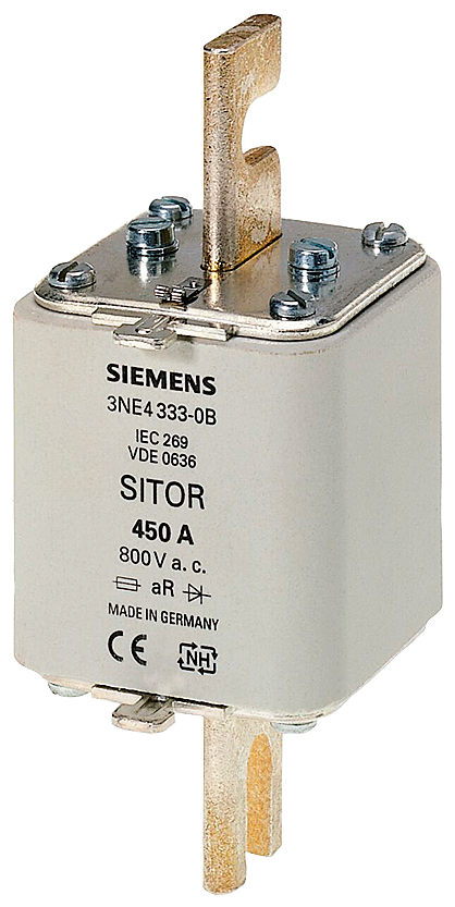 SIEMENS 3NE4327-0B SITOR fuse link, with slotted blade contacts, NH2, In: 250 A, aR