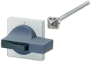 SIEMENS 8UC7262-6BD26 Door operating mechanism 8UC7, handle titanium gray, masking plate light gray with reduced