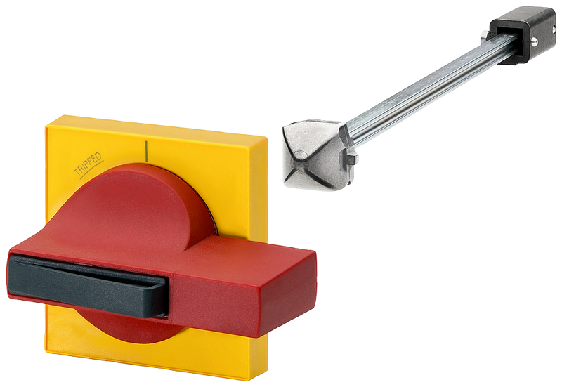 SIEMENS 8UC7262-8BD26 Door operating mechanism 8UC7, handle red, masking plate yellow with reduced tolerance compensation