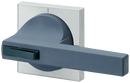 SIEMENS 8UC7310-1BB Handle titanium gray/blue-green, masking plate light gray, spare part for door operating mechanism