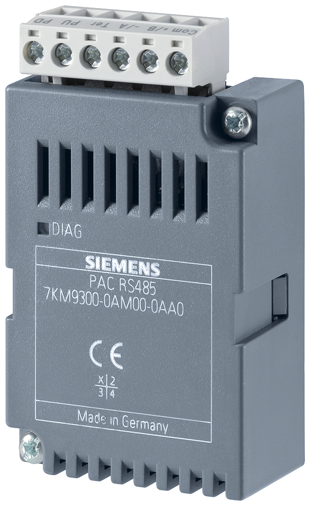 SIEMENS 7KM93000AM000AA0 RS485 expansion module, plug-in, for 7KM PAC3200 / 4200 / 3VA COM100 / 800