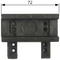 SIEMENS 8US1998-7CB72 Busbar system, accessory, busbar center-to-center spacing 60 mm, mounting rail 35 mm