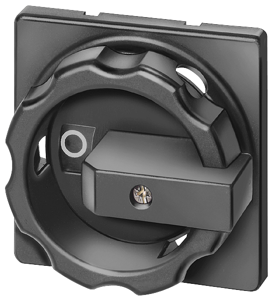 SIEMENS 3LD9284-1B Rotary operator, selector switch black, for four-hole/front mounting, accessory