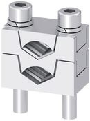 SIEMENS 3NP19531BB20 Prism terminal double 2x 70 - 120 mm2, for size NH2 with screw connection