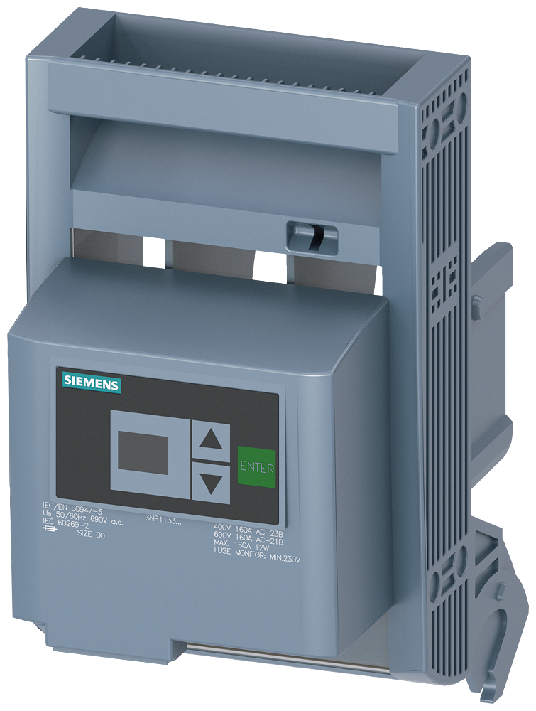 SIEMENS 3NP19331GB30 Fuse carrier with EFM20, for size NH00, accessory