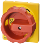 SIEMENS 3LD9284-3B Rotary operator, selector switch red/yellow, for four-hole/front mounting, accessory