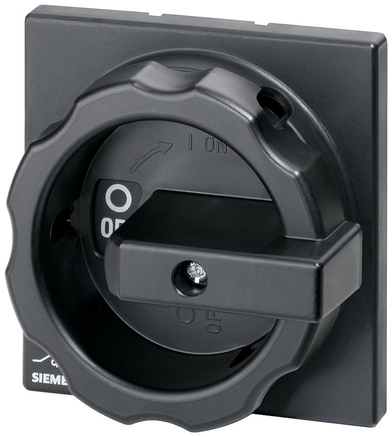 SIEMENS 3LD9224-1D Rotary operator, selector switch black, for center-hole/front mounting