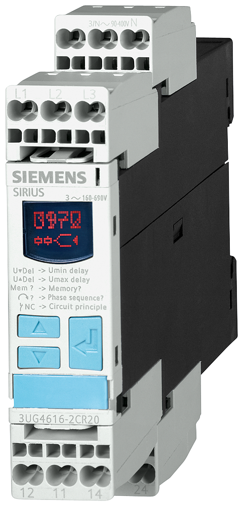 SIEMENS 3UG4614-2BR20 Digital monitoring relay unbalance 0-20% connectable phase sequence