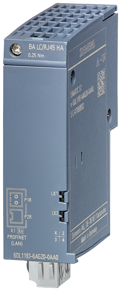 SIEMENS 6DL1193-6AG20-0AA0 SIMATIC ET 200SP HA BA LC/RJ45