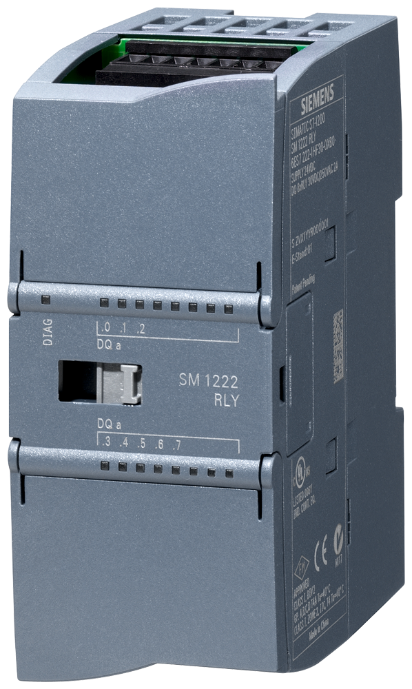 SIEMENS 6ES7222-1HF32-0XB0 SIMATIC S7-1200 SM 1222, DQ 8x relay/2 A