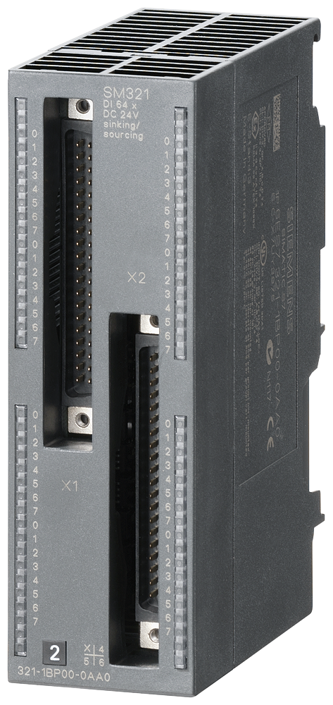 SIEMENS 6ES7321-1BP00-0AA0 SIMATIC S7-300 SM 331, DI 64x24 V DC Sinking/sourcing