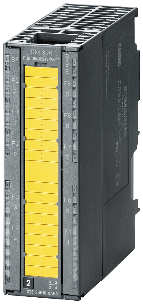 SIEMENS 6ES7326-2BF10-0AB0 SIMATIC S7-300 SM 326, F-DQ 10x24 V DC/2 A PP