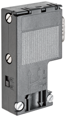 SIEMENS 6ES7972-0BA12-0XA0 SIMATIC DP, Connection plug for PROFIBUS up to 12 Mbit/s 90° cable outlet, 15.8x 64x 35.6 mm (WxHxD), terminating resistor with isolating function,...