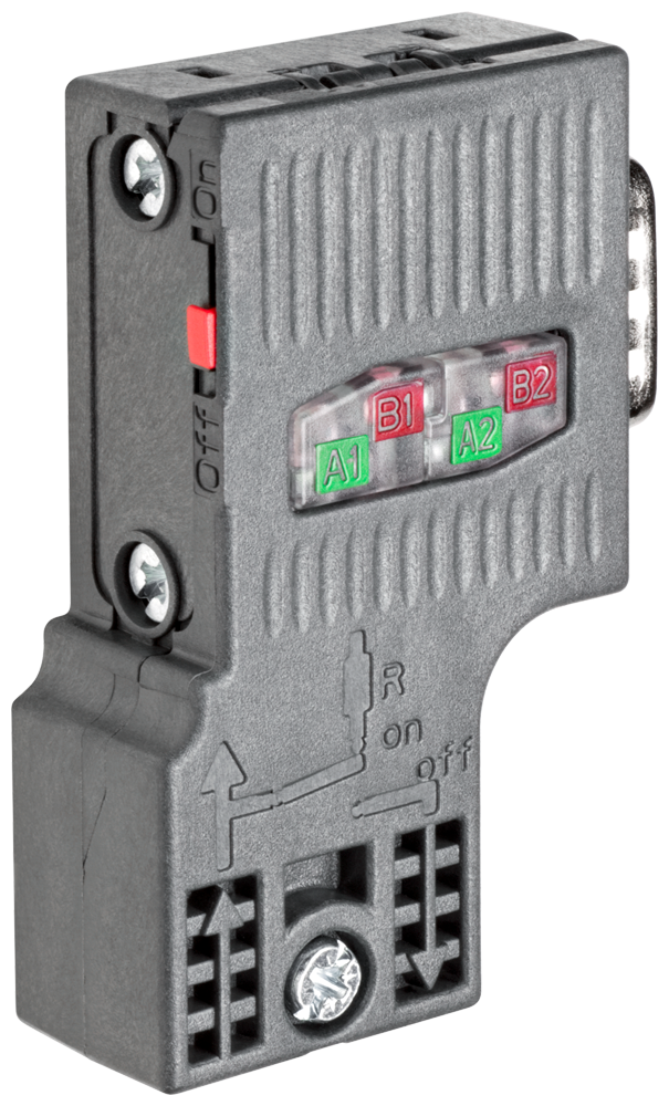 SIEMENS 6ES7972-0BA52-0XA0 SIMATIC DP, Connection plug for PROFIBUS up to 12 Mbit/s 90° cable outlet, Insulation displacement method FastConnect, without PG socket 15.8x 59x ...