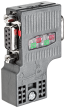 SIEMENS 6ES7972-0BB52-0XA0 SIMATIC DP, Connection plug for PROFIBUS up to 12 Mbit/s 90° cable outlet, Insulation displacement method FastConnect, With PG receptacle 15.8x 59x...