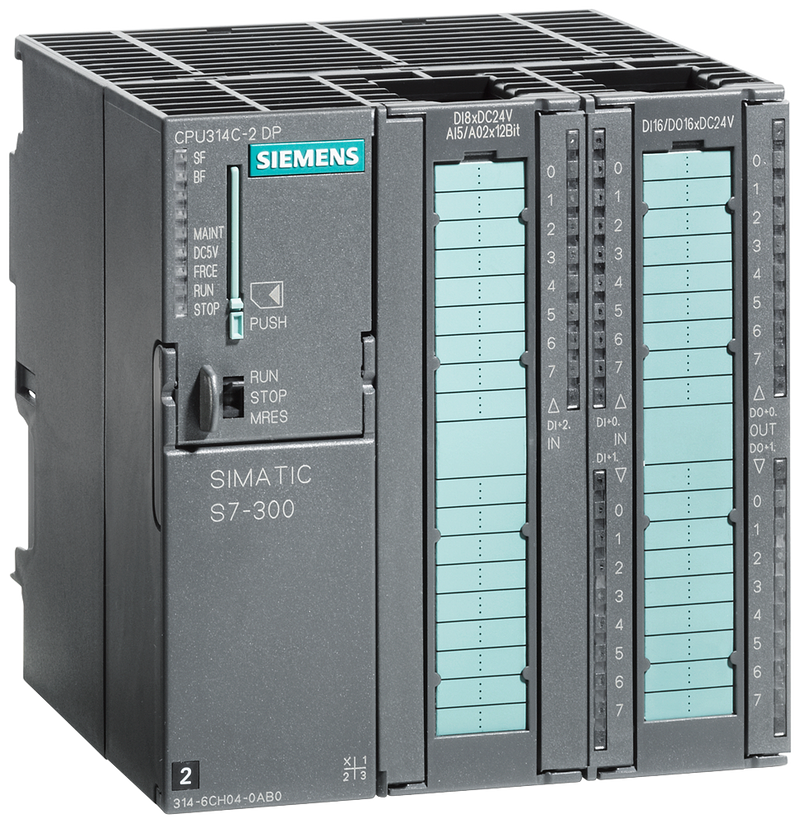 SIEMENS 6ES7314-6CH04-0AB0 SIMATIC S7-300 CPU 314C-2 DP 24DI / 16DQ / 5AI / 2AQ, 192 KB